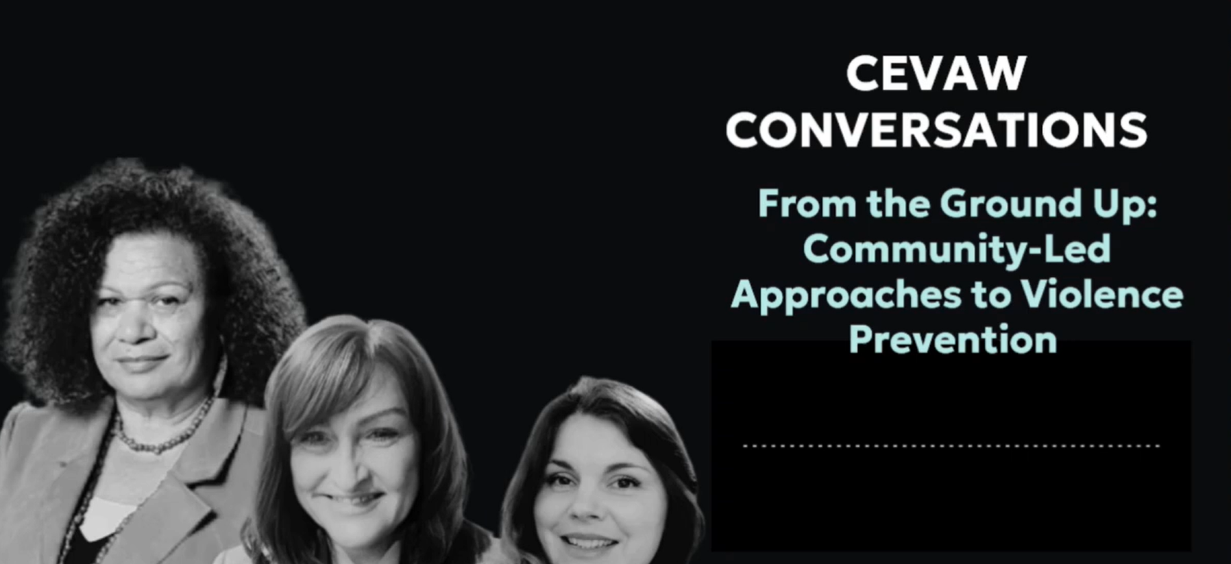 From the Ground Up: Community-led Approaches to Violence Prevention – CEVAW